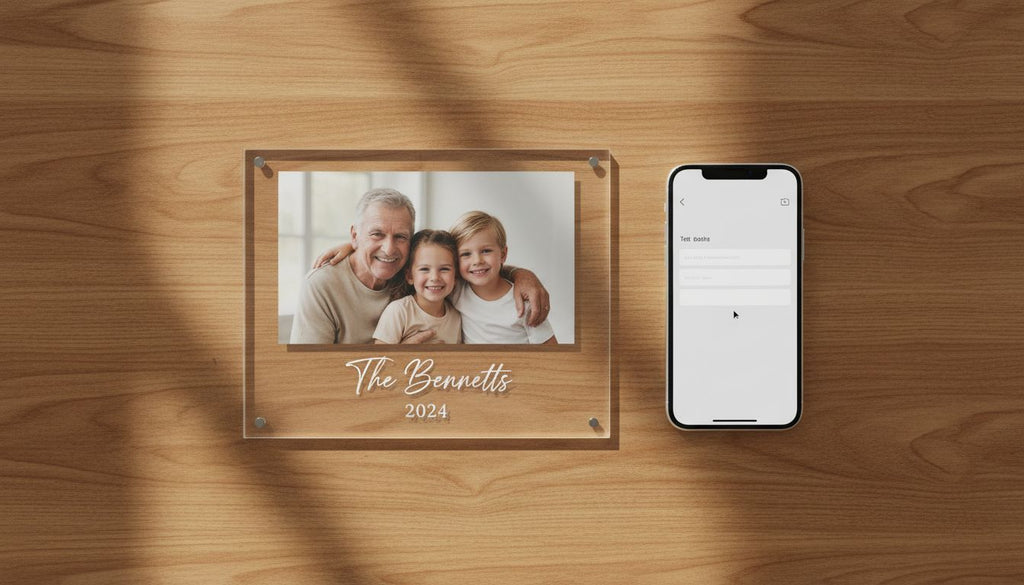 Adding Text to a Photo Gift
