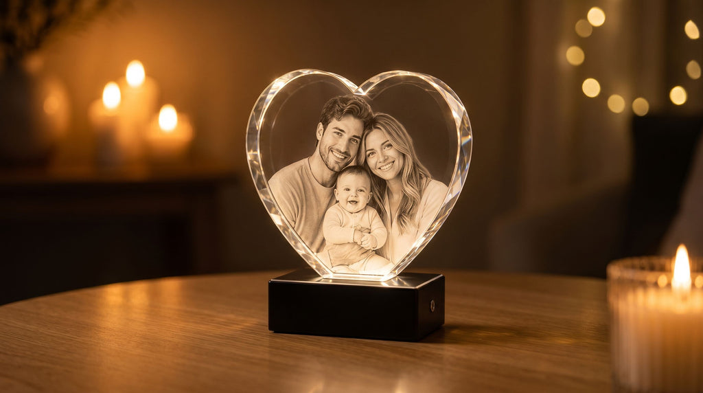 Anniversary 3D Crystal Photo Gift: A Milestone Keepsake in Glass