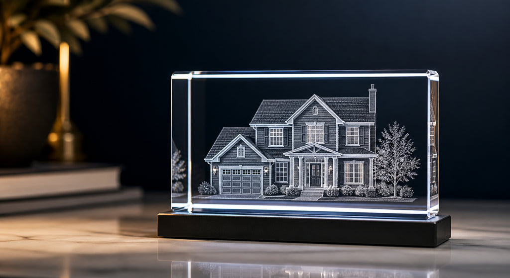 Can You Put a House or Building Photo in a 3D Crystal?