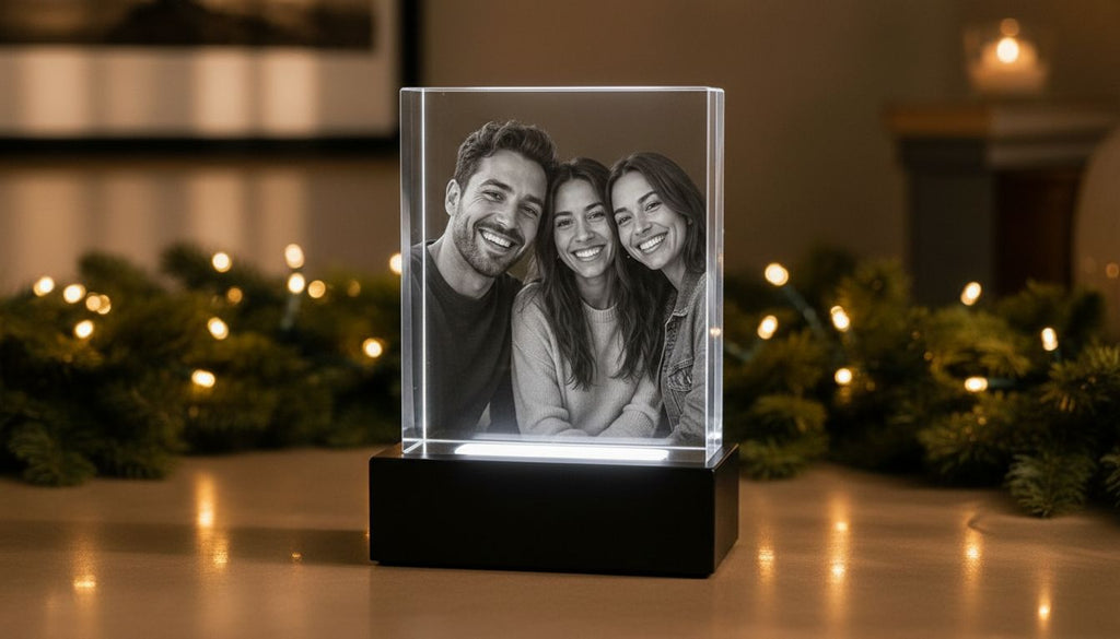 Christmas 3D Crystal Photo Gift: A Keepsake Under the Tree
