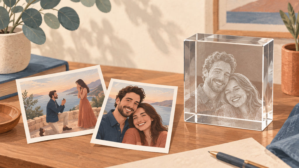 Engagement Crystal Gifts: Choosing the Proposal Photo