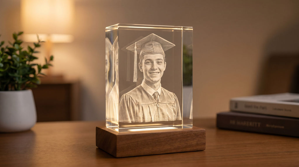 Graduation 3D Crystal Photo Gift: A Milestone Keepsake in Glass