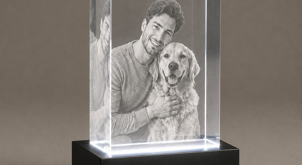 How Is a Photo Put Inside a 3D Crystal?