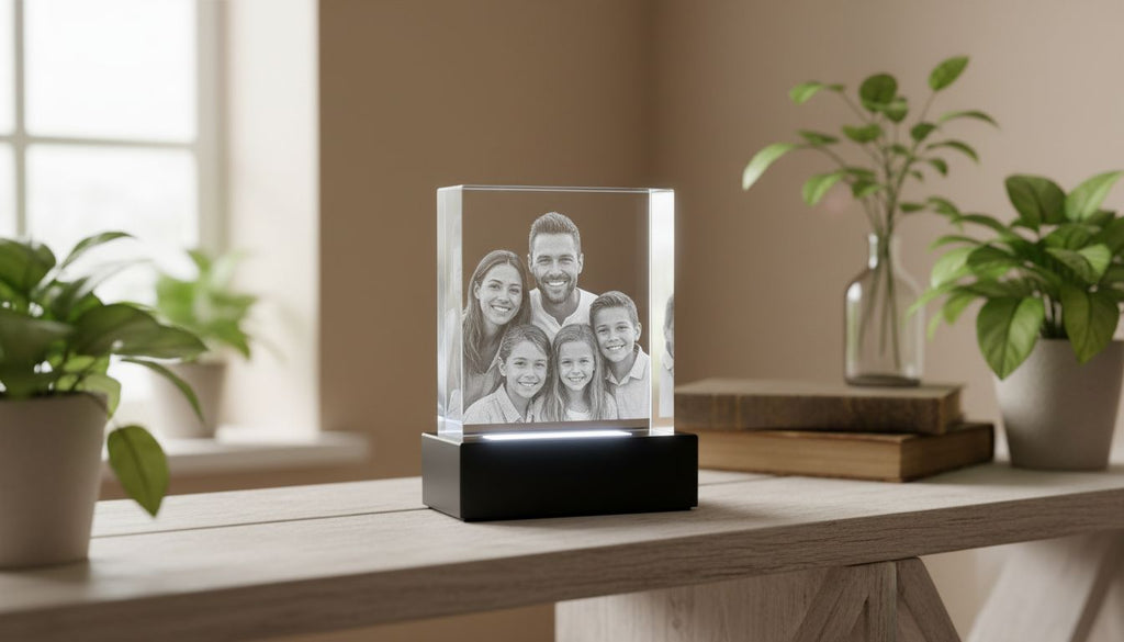 Memorial 3D Crystal Photo Gift: A Remembrance Keepsake in Glass