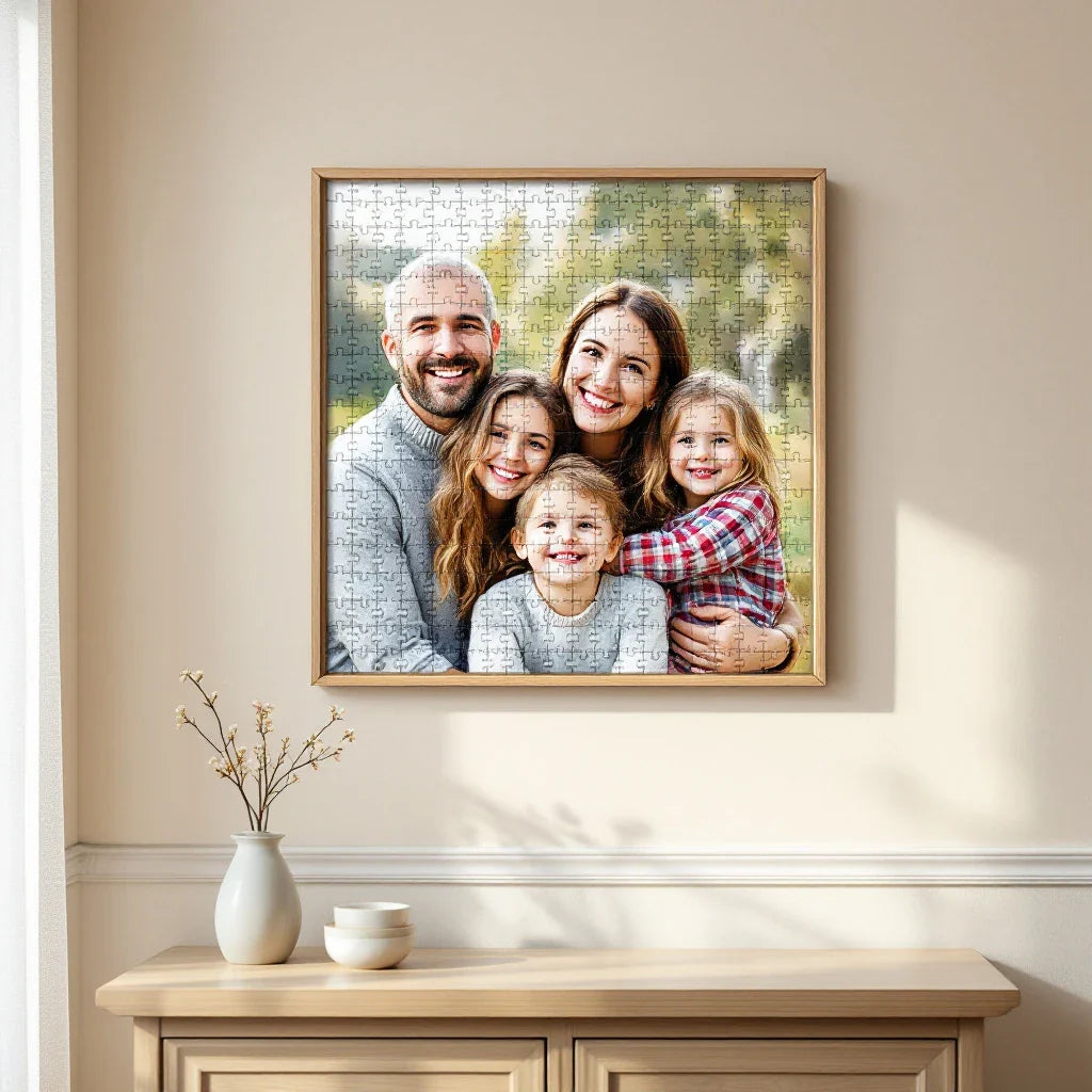 How to Frame and Display a Finished Photo Puzzle
