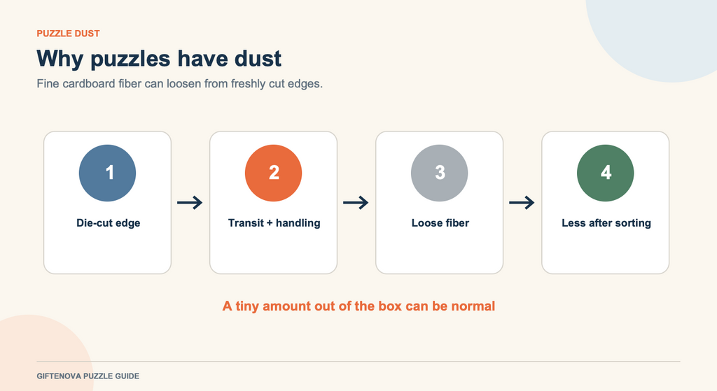 Why Do Puzzles Have Dust?