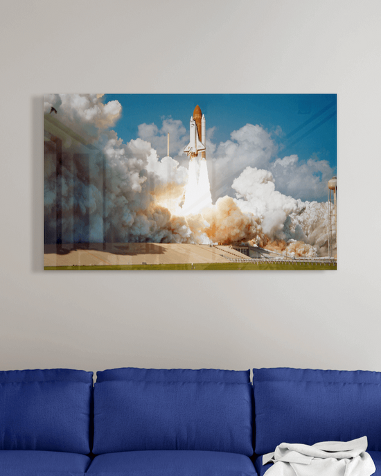 Personalized Gift Store Home Page Tempered Glass Wall Art with Nasa Mobile Header