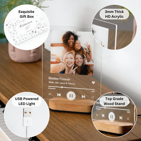 Song Plaque Album Cover Acrylic Music Plaque Personalized Gift