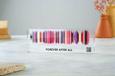 Sound Wave Art Acrylic Block - Personalized Voice Recording Gift
