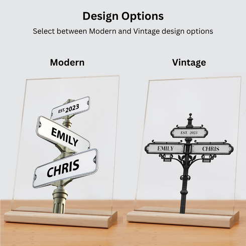 Street Sign Acrylic Plaque