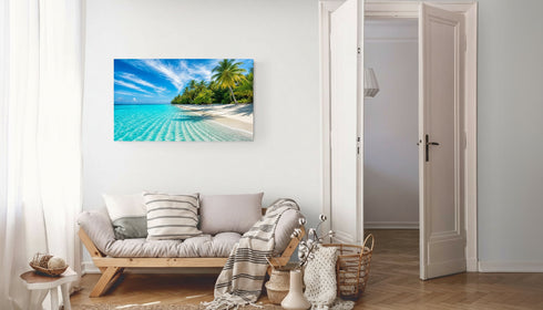 Sea Glass Wall Art Ocean Glass Wall Art Tempered Large Glass Wall Art Housewarming Gift Sea Glass Art Printing Seascape Wall Art