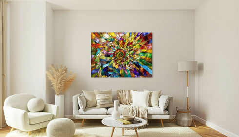 Glass Mosaic Wall Art Durable Glass Panel Glass Printing Decor Tempered Glass Art Gift Glass Wall Decor Large Wall Art Stepmom Gift